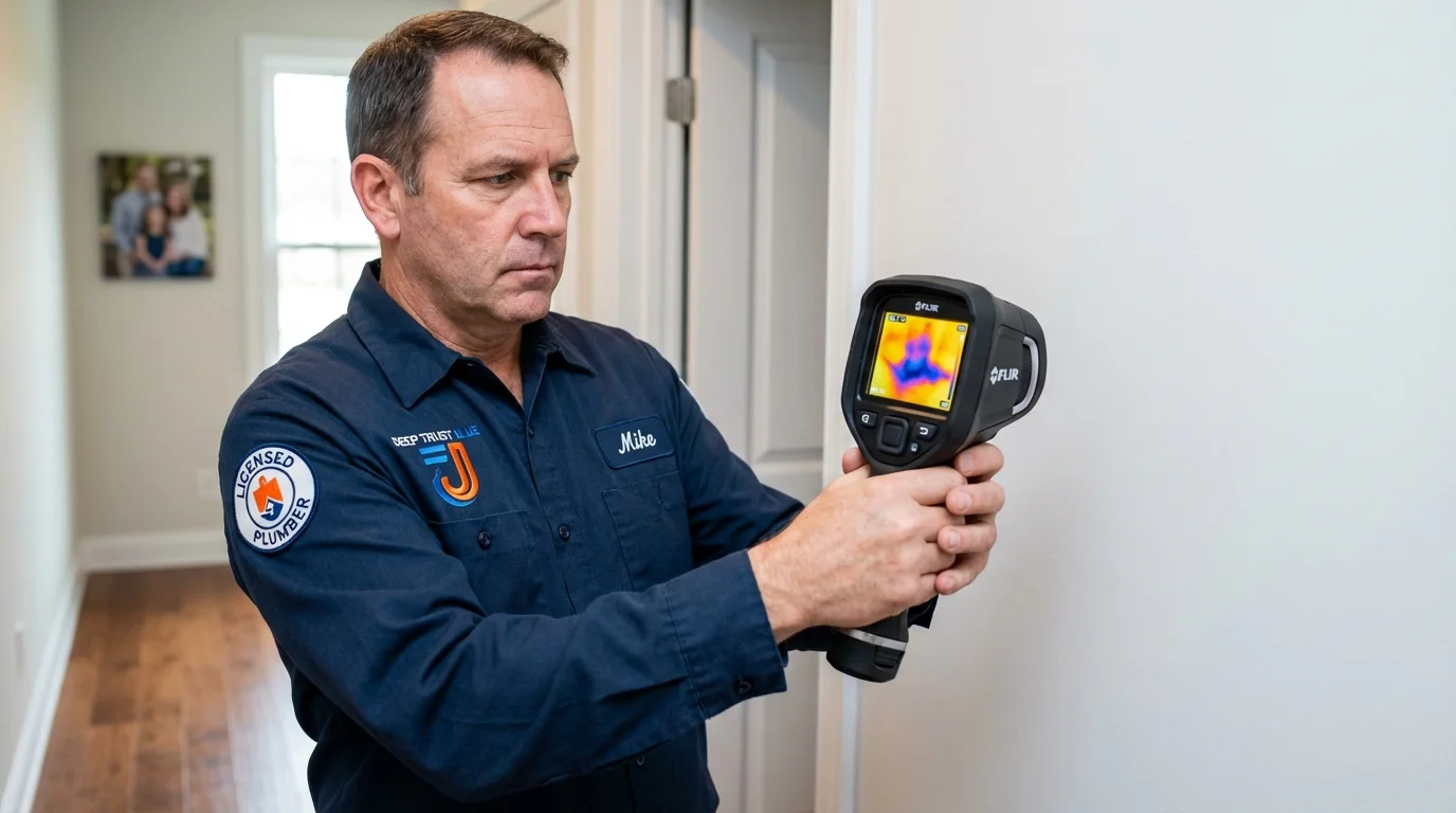 Thermal imaging leak detection by Johns Plumbing LLC in Westfield